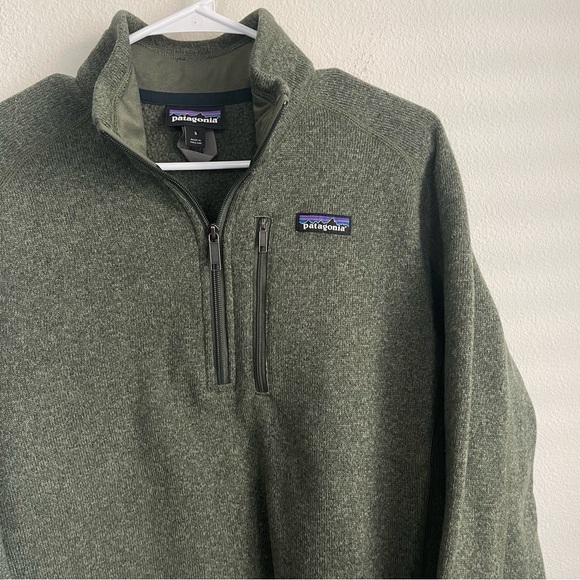Patagonia Quarter Zip Front Zip Pocket Better Sweater - Picture 1 of 5